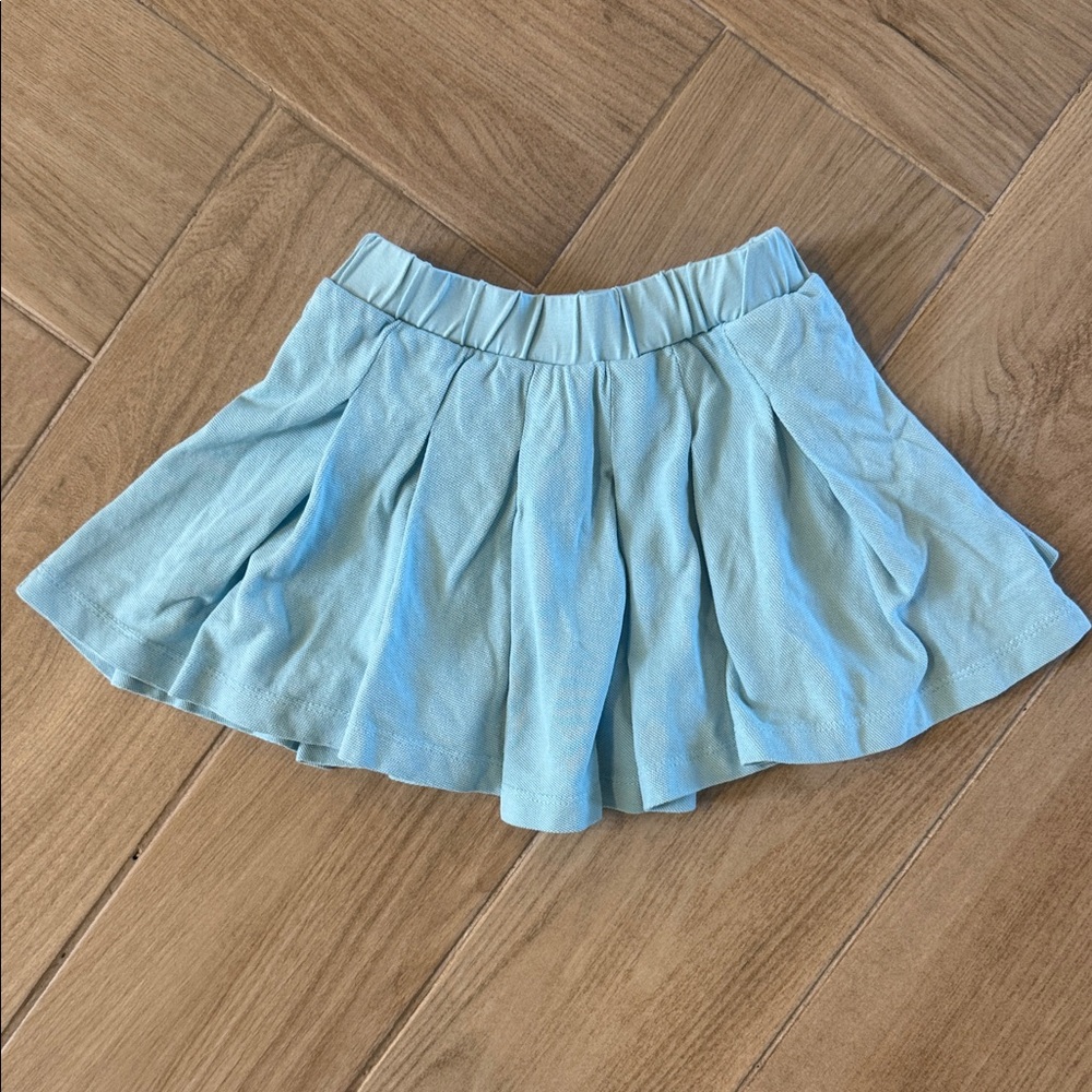 Monica + Andy Blue Pleated Tennis Skirt.